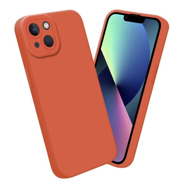 Skyddsfodral för iPhone 14 PLUS i FLUID ORANGE Stötsäker Apelsin