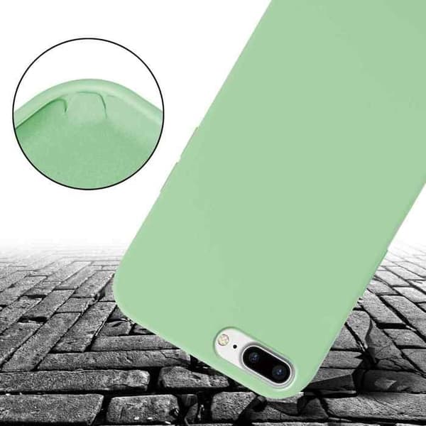 Skal för iPhone 7 PLUS / 7S PLUS / 8 PLUS med axelrem i LIQUID LIGHT GREEN och justerbar snodd Grön