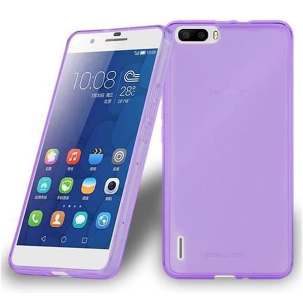 Transparent stötsäker silikonfodral för Honor 6 PLUS Violett