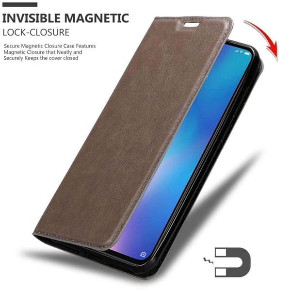Fodral för Xiaomi Mi 9 i MÖRK BRUN brun