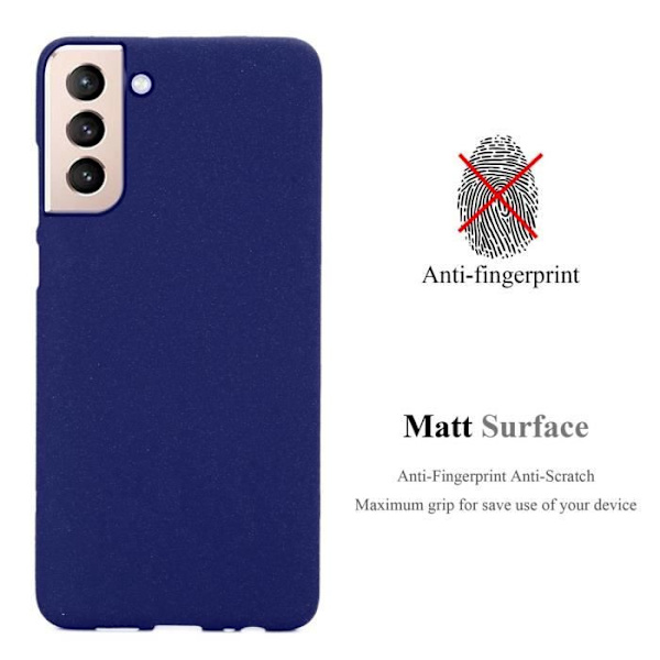 Skal till Samsung Galaxy S21 PLUS Fodral i FROST DARK BLUE Fodral Fodral Skyddande Silikon TPU Fodral Frost mörkblå
