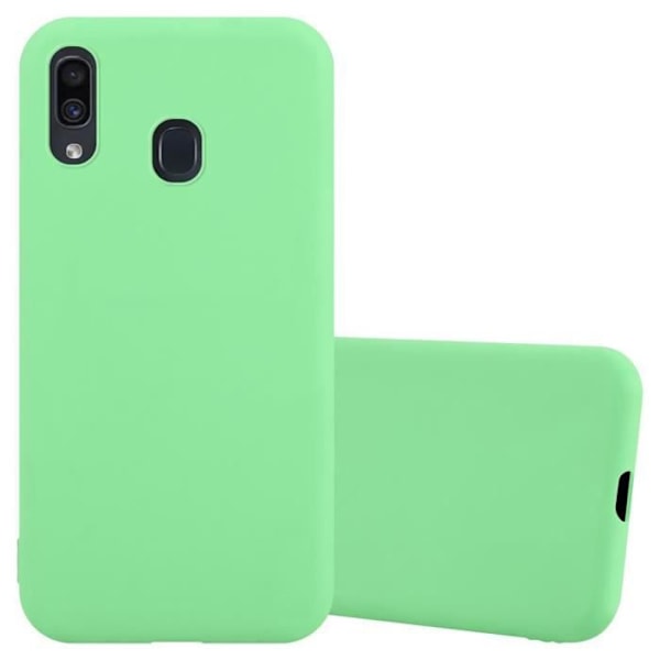 Coque - CADORABO - Samsung Galaxy A20/A30/M10s - Silikon TPU - Söt Grön Pastell - Stöttålig Skydd Pastellgrönt godis