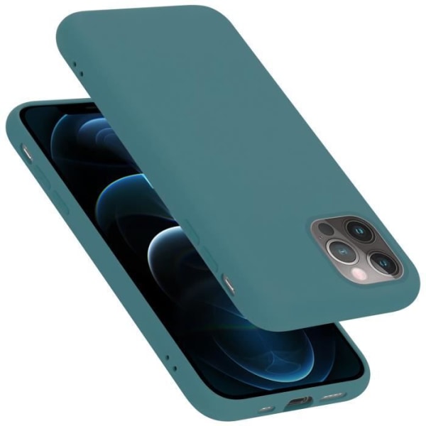 Fodral till Apple iPhone 12 / 12 PRO i LIQUID LIGHT GREEN Cadorabo Cover Silikon TPU