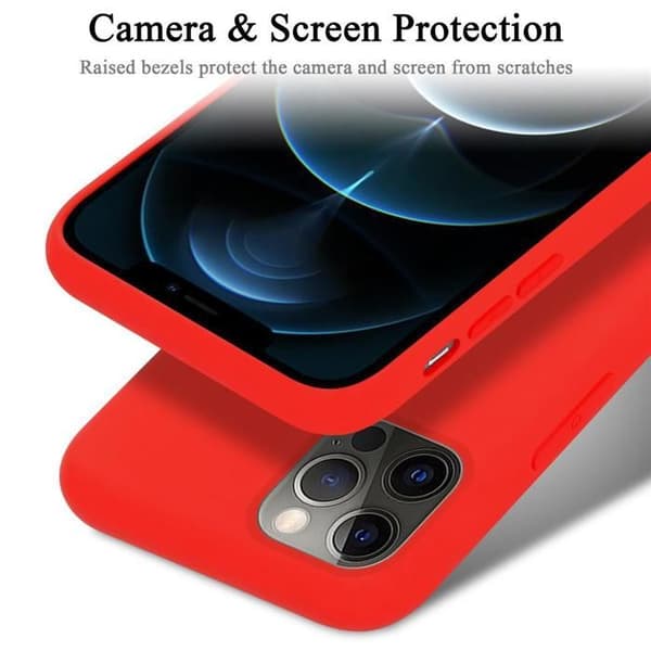 Skal för iPhone 13 Stötabsorberande i LIQUID RED Röd