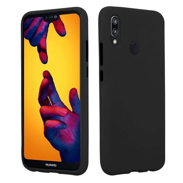Skyddsfodral för Huawei P20 LITE 2018 / NOVA 3E FROST SVART Silikon TPU Svart