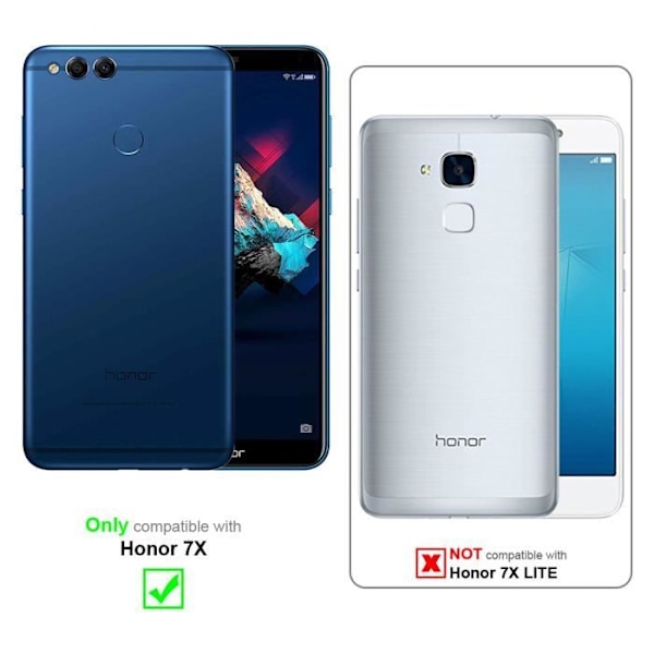 Coque - CADORABO - Honor 7X - Silikon TPU - Candy Noir - Lätt och flexibel skydd Candy Black