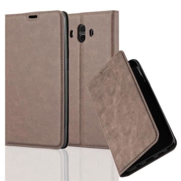 Huawei MATE 10 Fodral i KAFFEBRUN från Cadorabo (INVISIBLE MAGNETIC CLOSURE Design) Helt skyddsfodral med Flip Flip