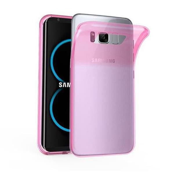 Transparent stötsäker silikonfodral för Samsung Galaxy S8 PLUS Ros