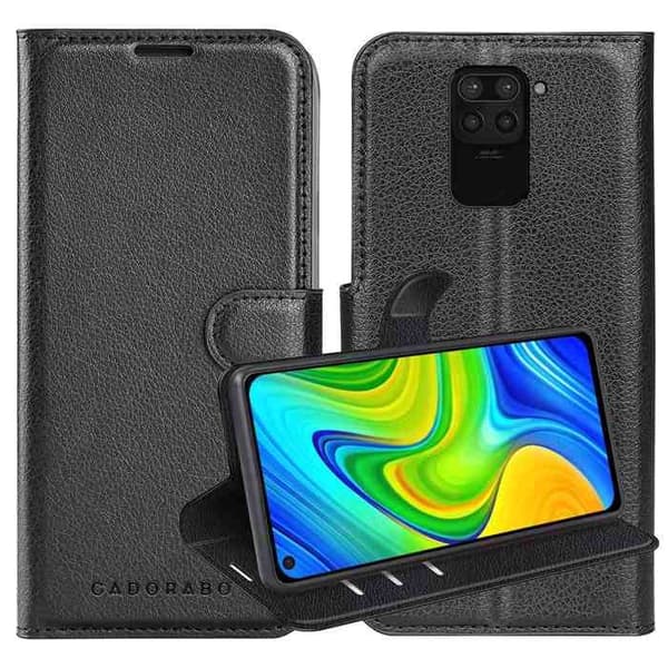 Etui för Xiaomi RedMi NOTE 9 i JETSVART Svart