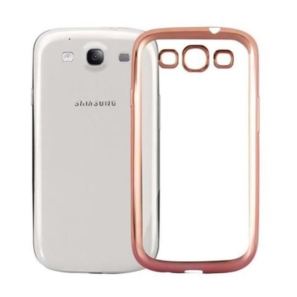 Coque - CADORABO - Samsung Galaxy S3 - Ultra tunn - TPU - Krom Transparent Orange