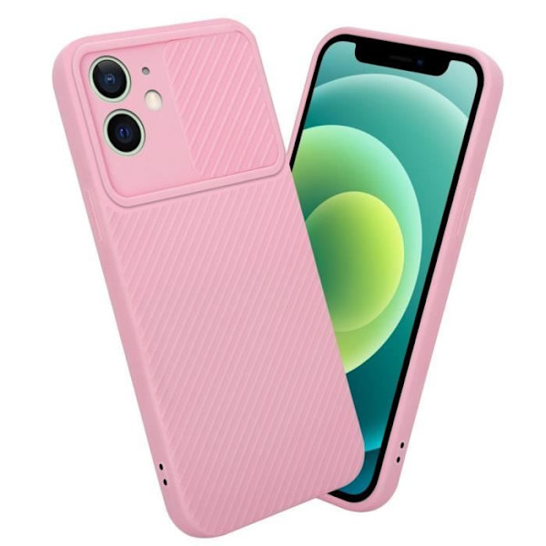 Hus för iPhone 12 MINI - CADORABO - Silikon TPU-fodral - Sockerrosa - Skydd för kameralinsen - Flexibel Godisrosa