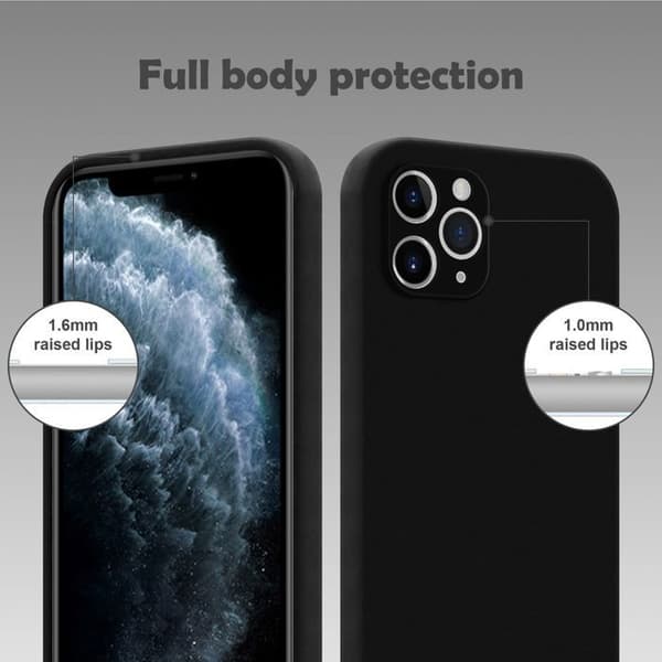 Skal för iPhone 11 PRO MAX REAL LIQUID SVART Svart