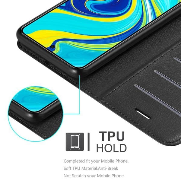 Etui för Xiaomi RedMi NOTE 9 PRO / NOTE 9S i JET BLACK Svart