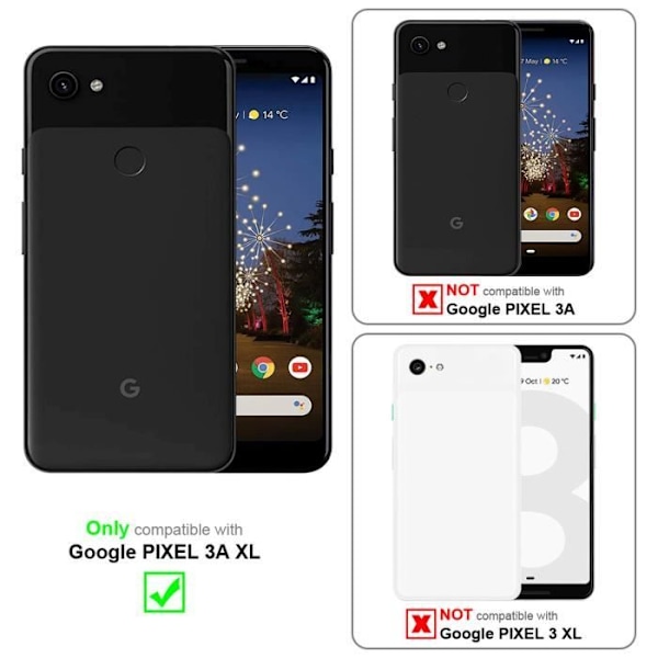 Coque - CADORABO - Google PIXEL 3A XL - Kunzit Rosé - Design Clear View - Funktion Ställning Kunzit Rose