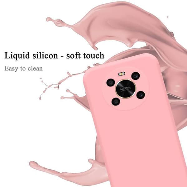 Skyddsskal för Honor MAGIC 4 LITE Stötskydd i LIQUID PINK Ros