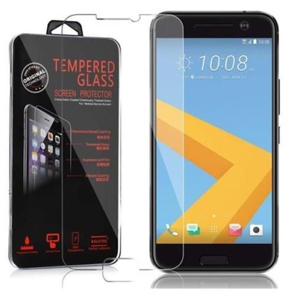Cadorabo härdat glas HTC 10 skärmskydd härdat skydd för display TRANSPARENT Transparent