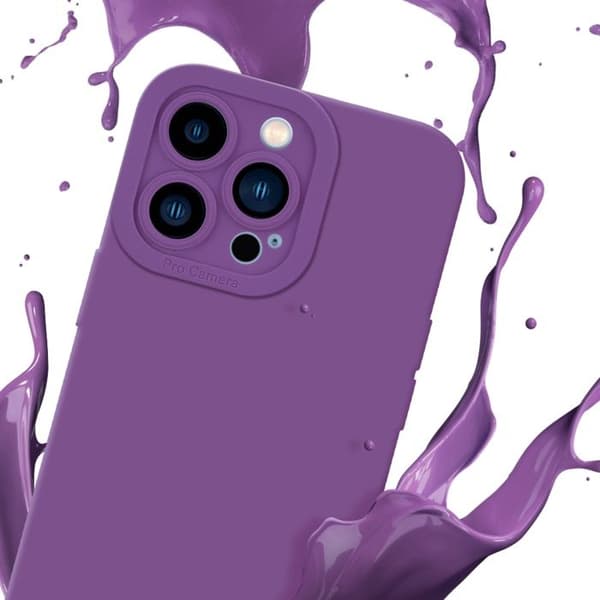 Skyddsfodral för iPhone 12 PRO i MATTE FLUID VIOLETT Stötsäker Violett
