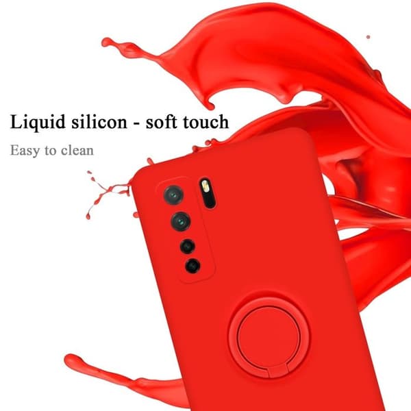 Skyddsfodral för Huawei P40 LITE 5G / NOVA 7 SE i LIQUID RED Stötskydd Röd