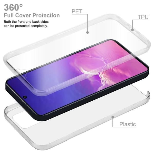 Transparent skydd för Samsung Galaxy A91 / S10 LITE / M80s Vit