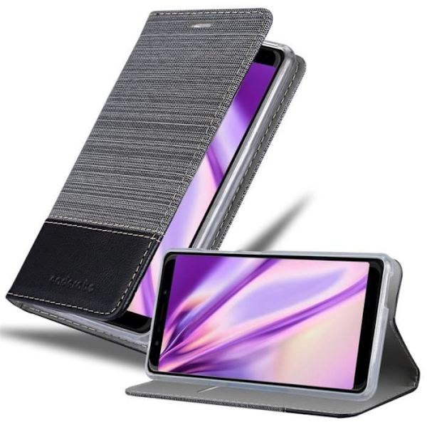 Cadorabo Cover till WIKO VIEW GO i GRÅ SVART
