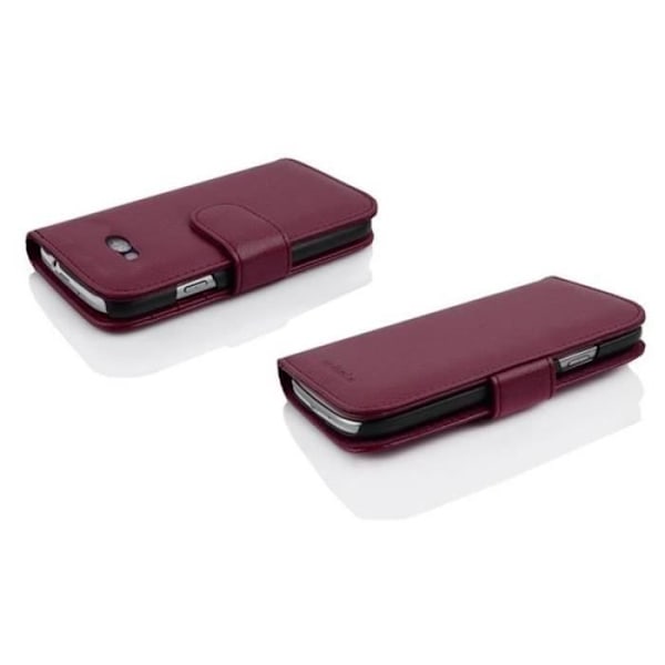 Etui Housse - CADORABO - HTC ONE MINI M8 - Konstläder - Plånbok - Orkidéer Violett Orkidévioler