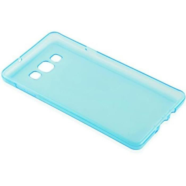 Samsung Galaxy A7 2015 (5) Fodral i TRANSPARENT BLÅTT från Cadorabo (AIR Design) Ultratunt mjukt silikongel TPU-fodral med