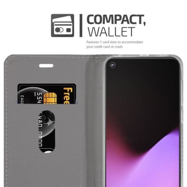Cadorabo Fodral för Google PIXEL 5 i LJUSGRÅ BRUNT skyddande skyddskåpa med magnetstängning