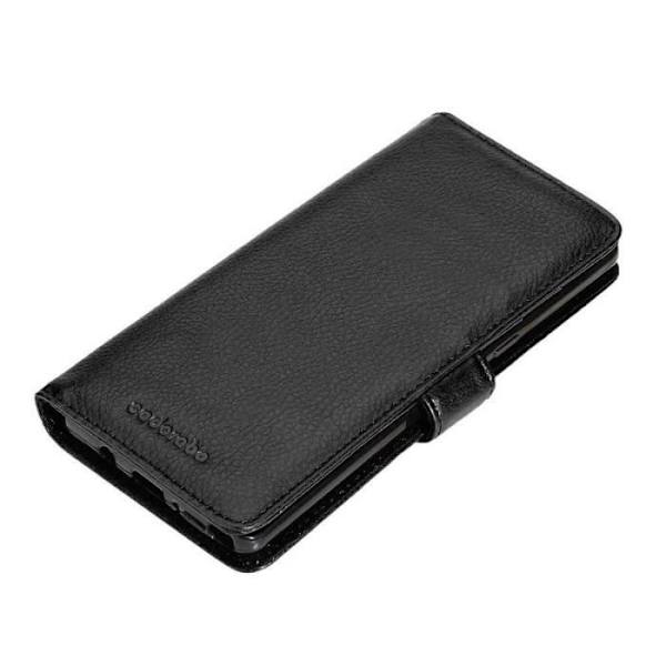 Fodral - CADORABO - Samsung Galaxy NOTE 8 - Läderimitation - Magnetisk stängning - 3 kortfack Svart