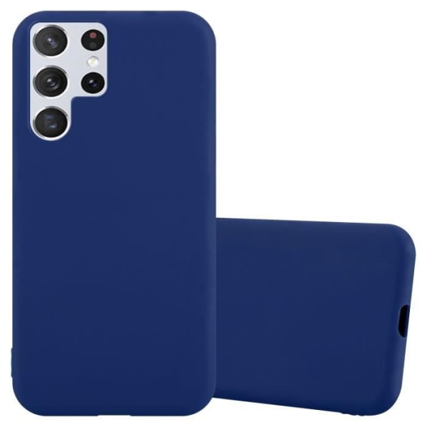 Fodral till Samsung Galaxy S22 ULTRA i CANDY DARK BLUE Cadorabo Cover Protection Silikon TPU-fodral