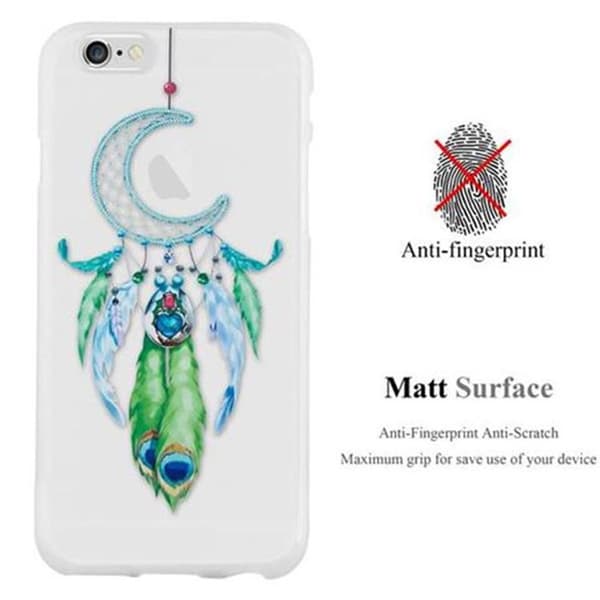 Fodral för iPhone 6 / 6S MOON DREAM CATCHER GRÖN Stötskydd med modern tryck Vit