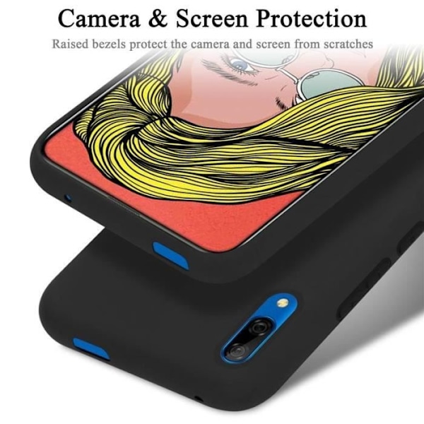 Telefonfodral - CADORABO - Huawei P SMART Z / Y9 Prime 2019 / Enjoy 10 Plus - Silikon TPU - Svart Svart