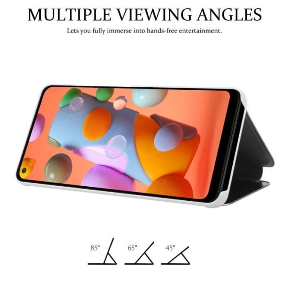 Coque - CADORABO - Galaxy A11 / M11 - Clear View - Silver - 360 graders skydd Pengar