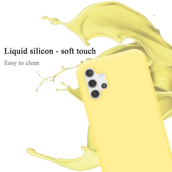 Coque - CADORABO - Samsung Galaxy A32 5G - Silikon TPU - Gul - Stötsäker skydd Gul