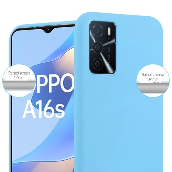 Skyddsfodral för Oppo A16s / A54s CANDY BLÅ Stötsäker Silikon Blå