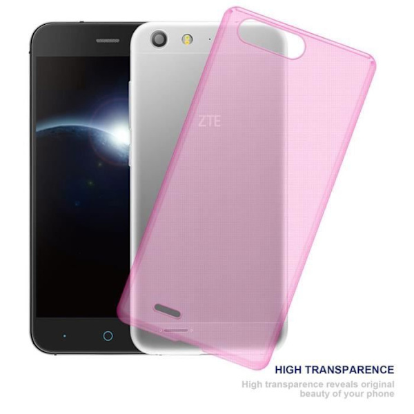 Coque - CADORABO - ZTE Blade V6 - Rosentransparent - Stötskydd - Tunn och Lätt Design ROSA TRANSPARANT