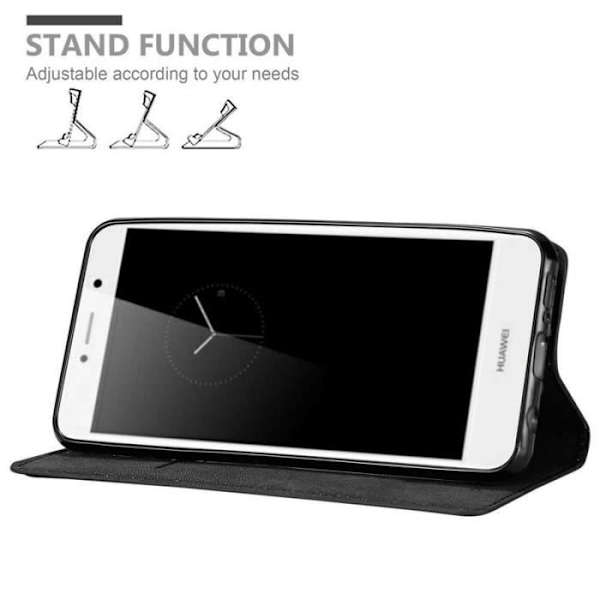 Cadorabo Fodral till Huawei Enjoy 7 PLUS i MIDNIGHT BLACK