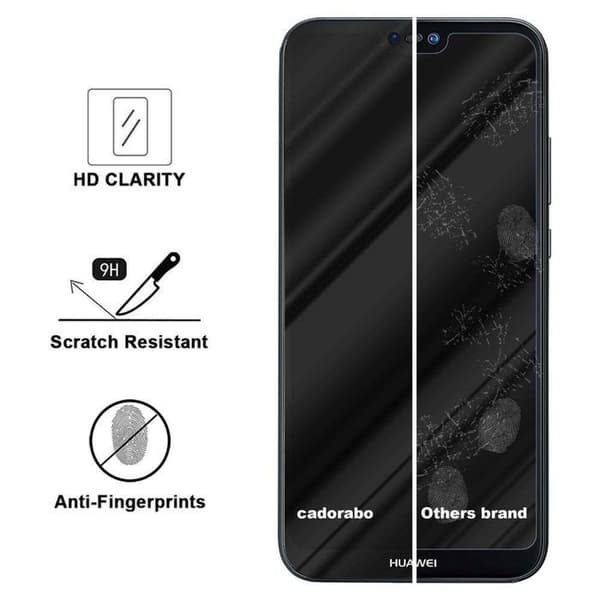 Helt härdat skärmskydd för Huawei P20 LITE 2018 / NOVA 3E Svart