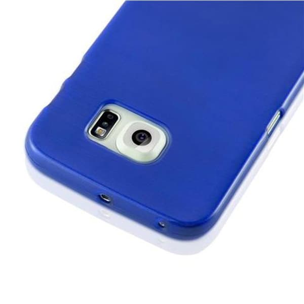 Skyddande stötsäker skal för Samsung Galaxy S6 EDGE BLÅ Blå