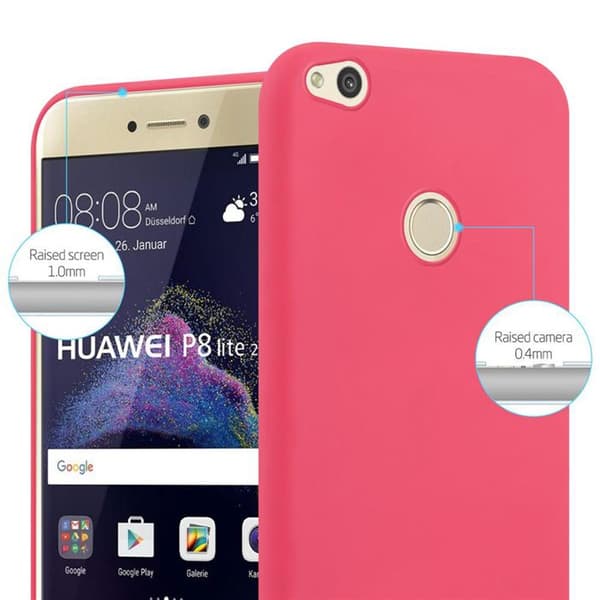 Skyddsfodral för Huawei P8 LITE 2017 / P9 LITE 2017 CANDY RÖD Stötskydd Silikon Röd