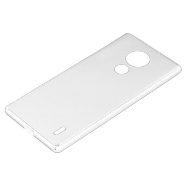 Transparent stötsäker silikonfodral för Nokia C21 Vit