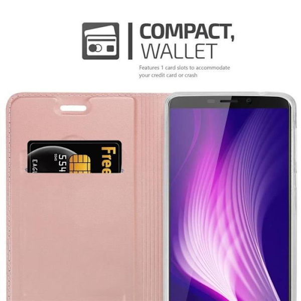 Fodral - CADORABO - Cubot Nova - Rosa - Magnetisk stängning - Halvstyv Rosa