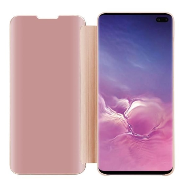 Fodral till Samsung Galaxy S10 PLUS i KUNZIT ROSE Clear View Cadorabo Cover 360 graders spegelskydd