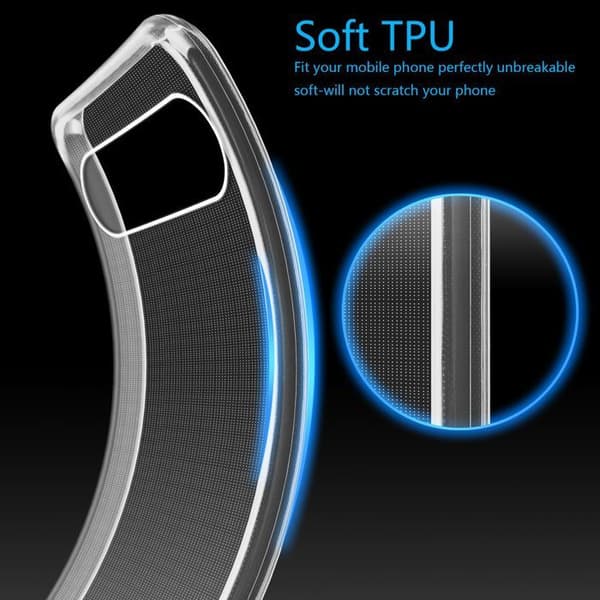 Transparent stötsäker silikonfodral för Google Pixel 9 PRO XL Vit