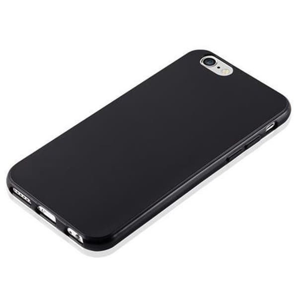 Transparent stötsäker silikonfodral för iPhone 6 / 6S Svart