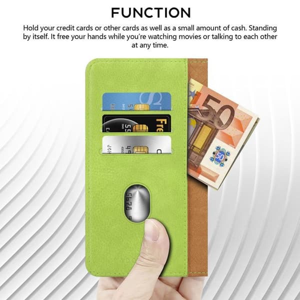Fodral för Xiaomi 15s Pro Plånboksfodral i GRÖN Skydd Grön