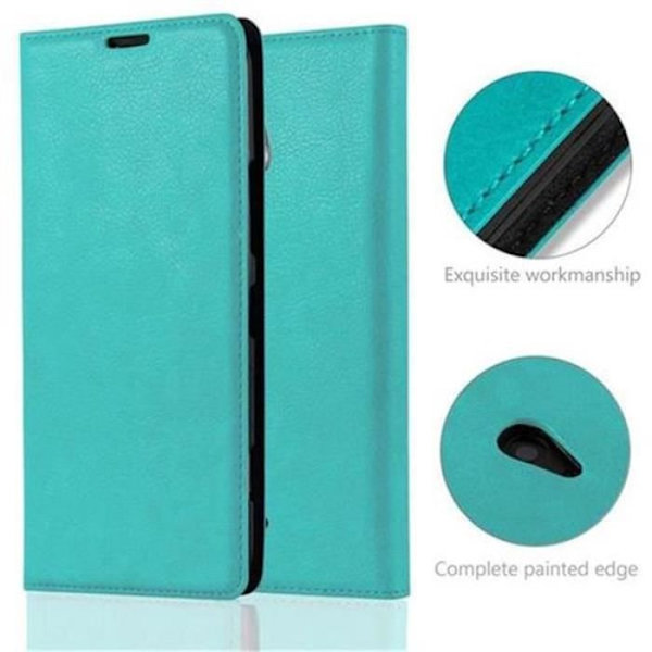 Cadorabo Fodral Nokia Lumia 1320 PETROL TURKOS Osynlig MAGNETISK STÄNGNING Fodral Fodral Fodral Fodral stöder kortplats för stativ