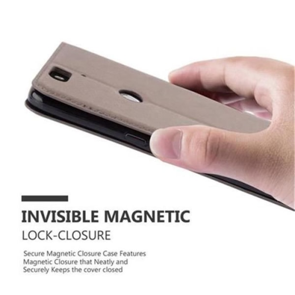 Huawei NEXUS 6P-fodral i KAFFEBRUNT från Cadorabo (INVISIBLE MAGNETIC CLOSURE Design) Helt skyddsfodral med flipflik