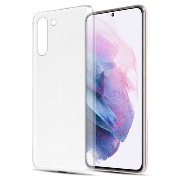 Transparent stötsäker silikonfodral för Samsung Galaxy S22 PLUS Vit