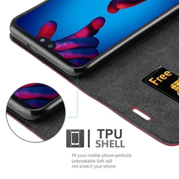Etui för Huawei P20 Skal i ÄPPLE RÖD Röd