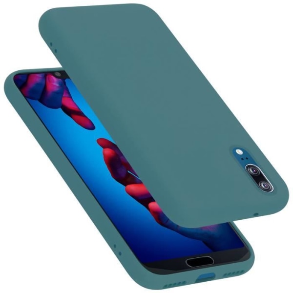 Fodral till Huawei P20 i LIQUID LIGHT GREEN Cadorabo Cover Silikon TPU